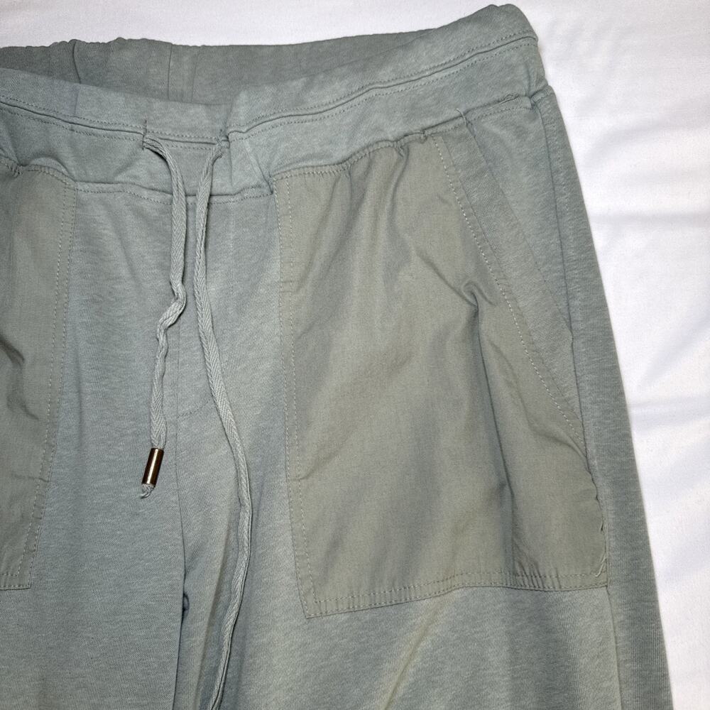 BEARPAW Lounge Joggers Pants Baggy Sweatpants Pockets Sage Green Womens Large - Picture 2 of 13